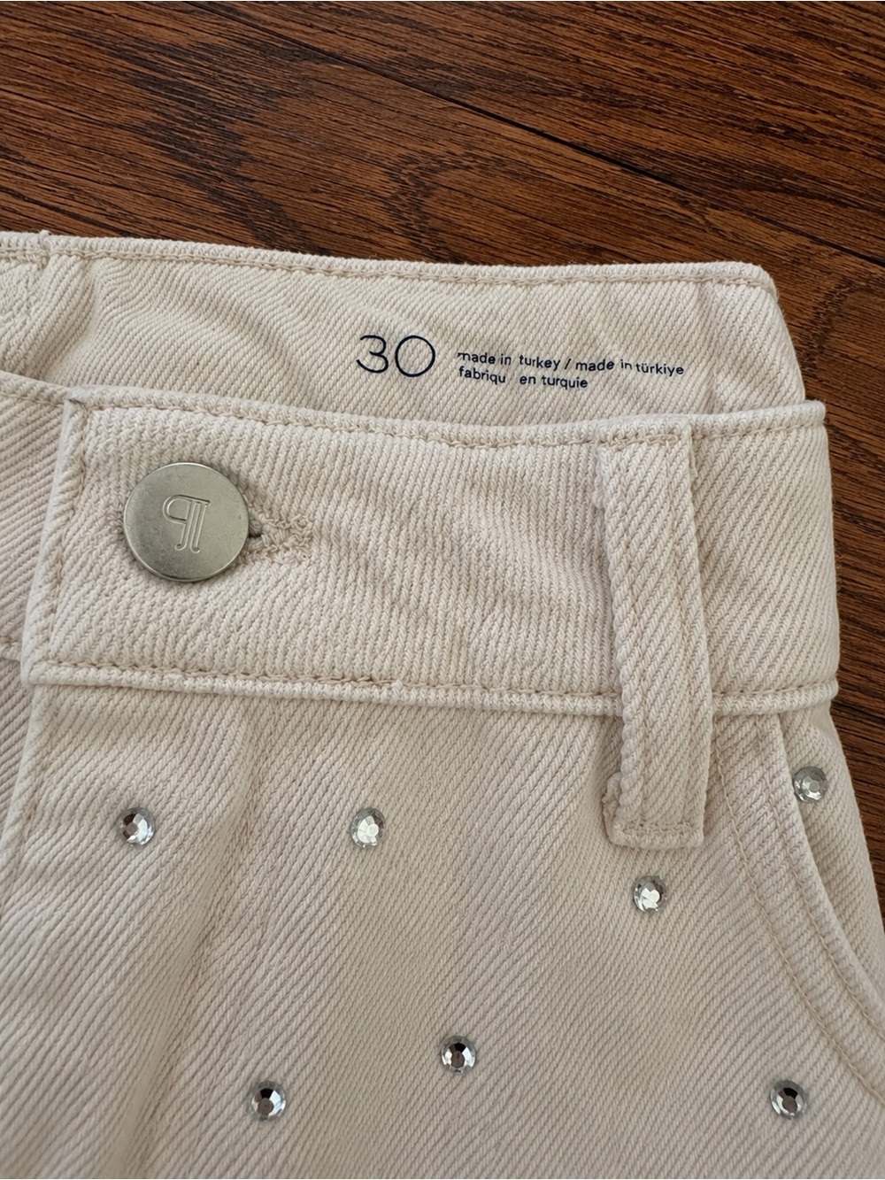 Anthropologie Pilcro Sparkle Relaxed Cuff Jeans Sz 30 - Picture 3 of 5